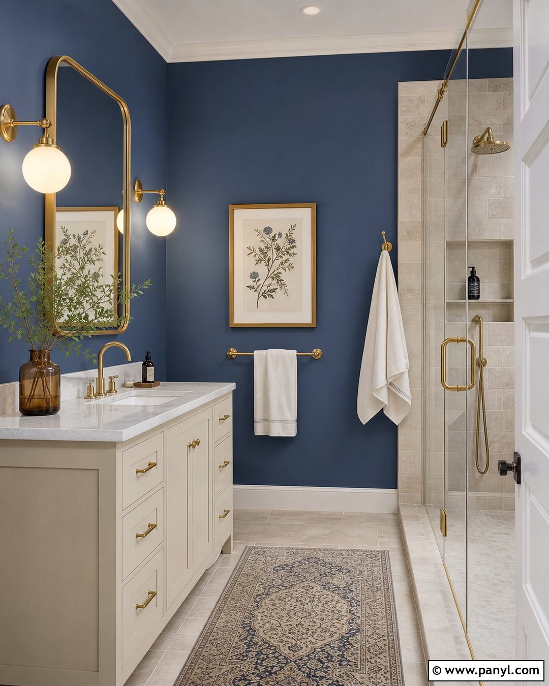 35 Blue Bathroom Walls Ideas for a Serene, Spa-Like Look