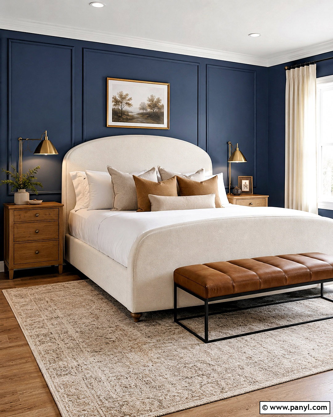 Blue Bedroom Wall Paneling - 20 blue wall room ideas bedrooms