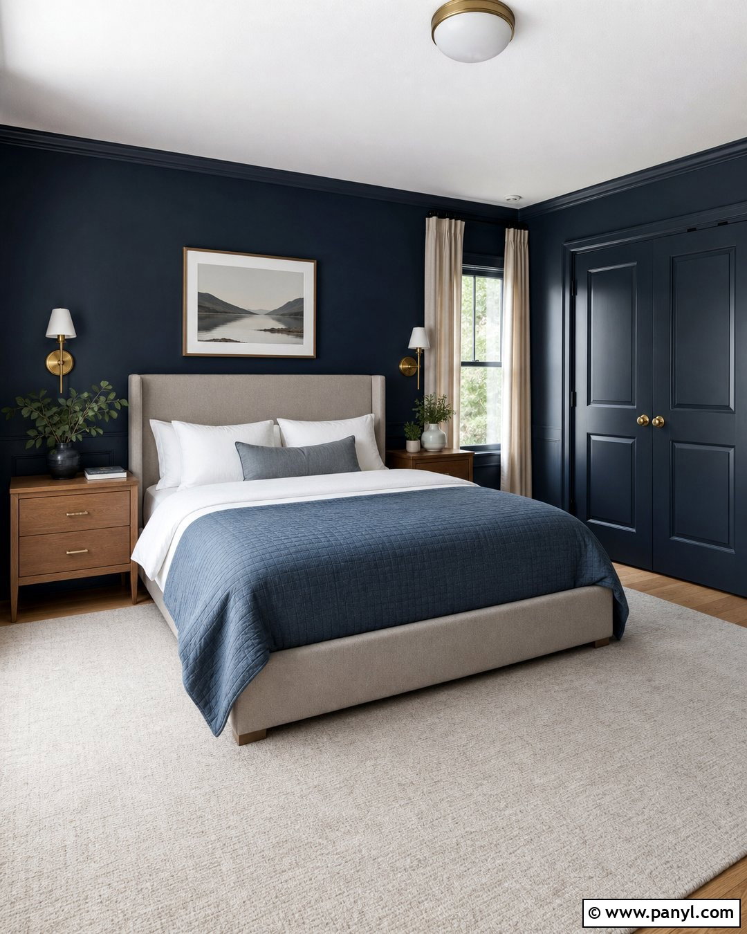 Blue Black Bedroom Walls - 35 dark wall colors