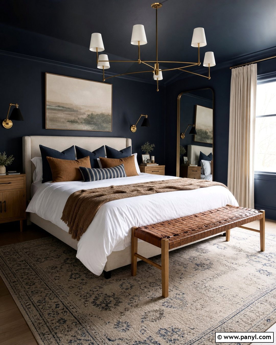 Blue Black Bedroom - 30 blue wall colors bedroom ideas