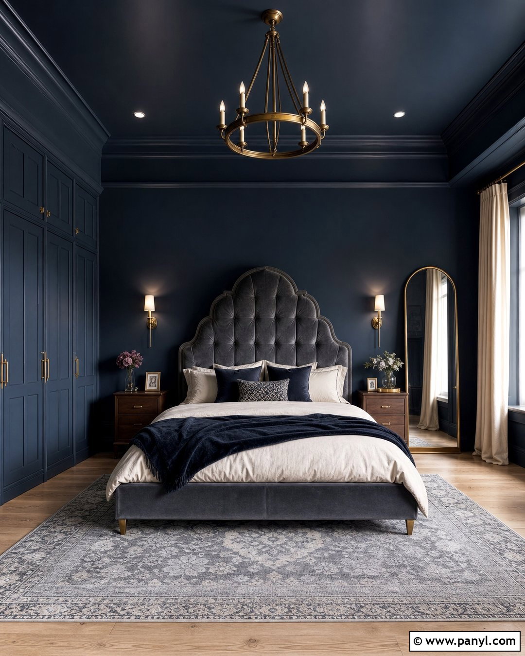 Blue Black Gothic Bedroom - 20 Gothic Paint Colors Dark Walls