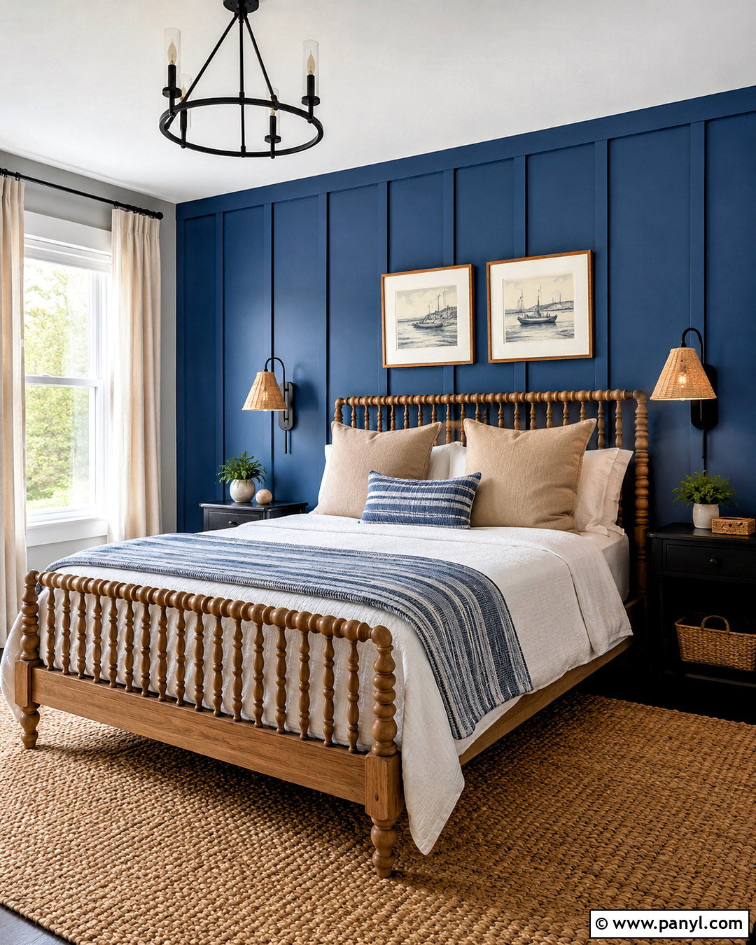 Blue Board And Batten Accent Wall - 20 blue accent walls