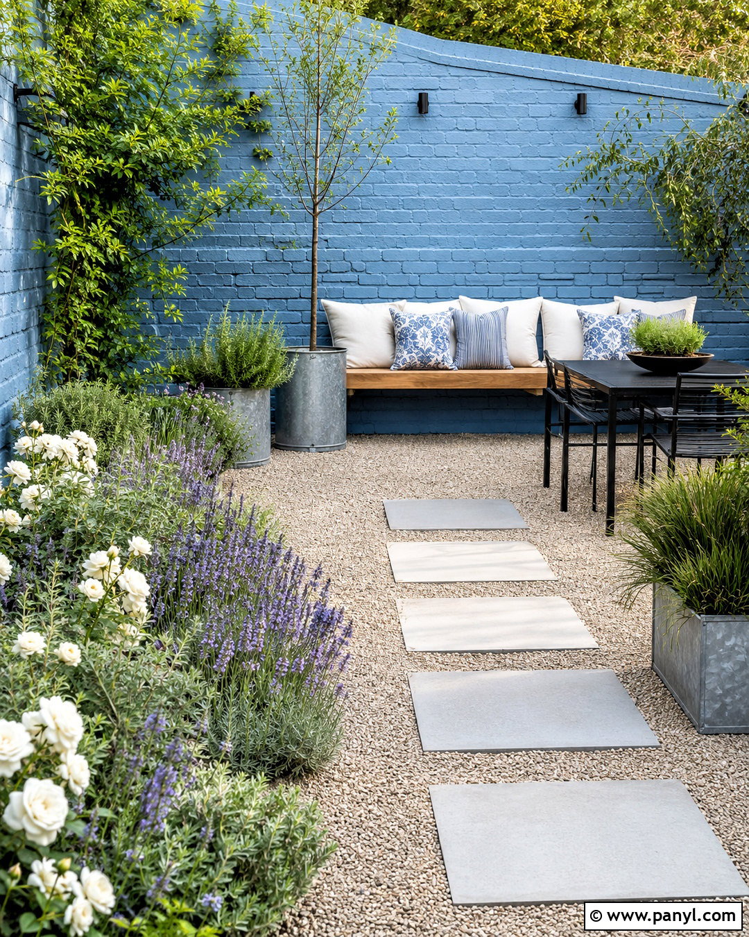 Blue Brick Garden Wall - 20 blue brick wall ideas