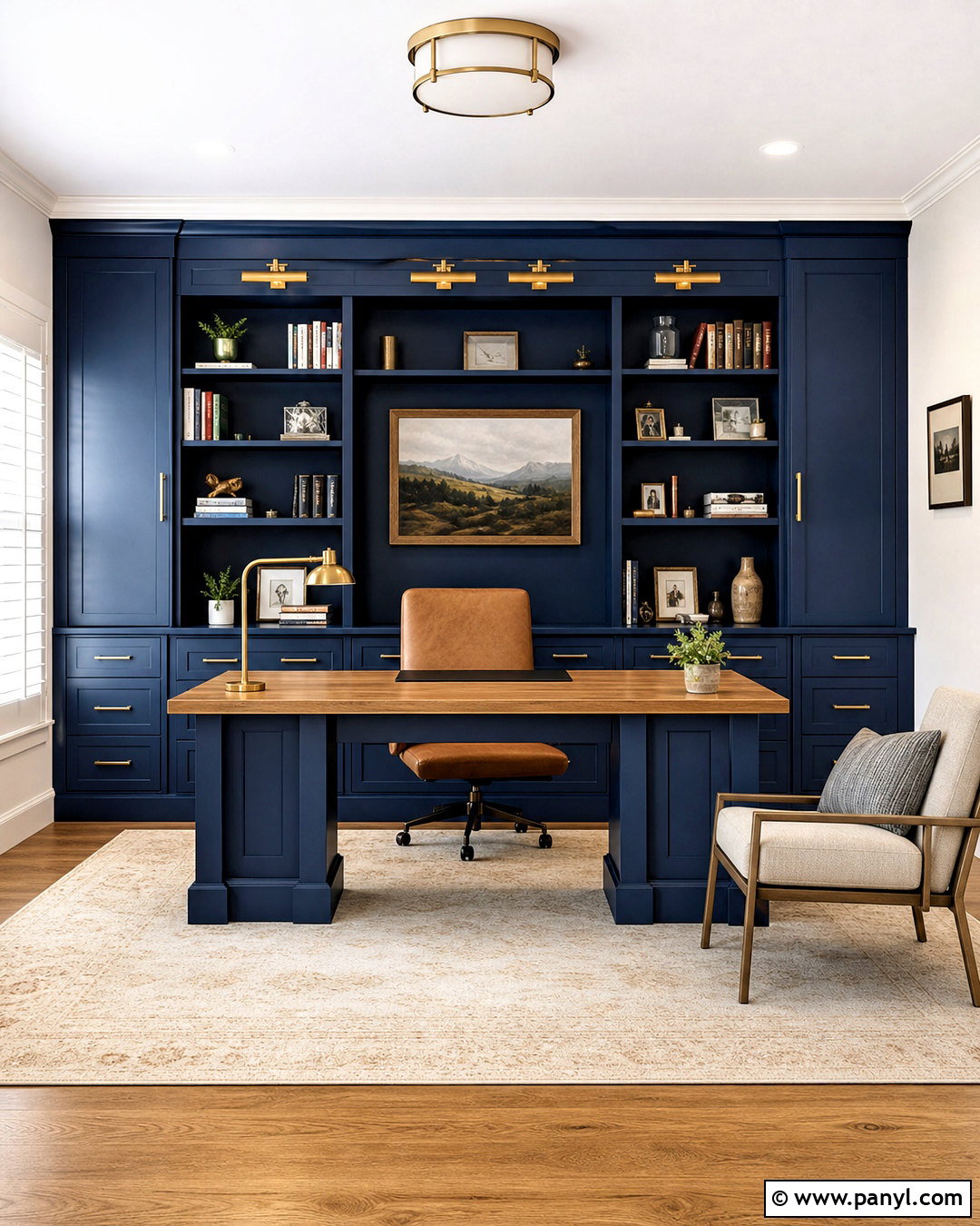 20 Blue Accent Wall Office Ideas for a Focused, Stylish Workspace