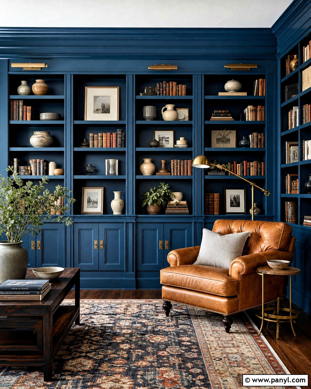 Blue Built In Wall - 20 blue wall design ideas