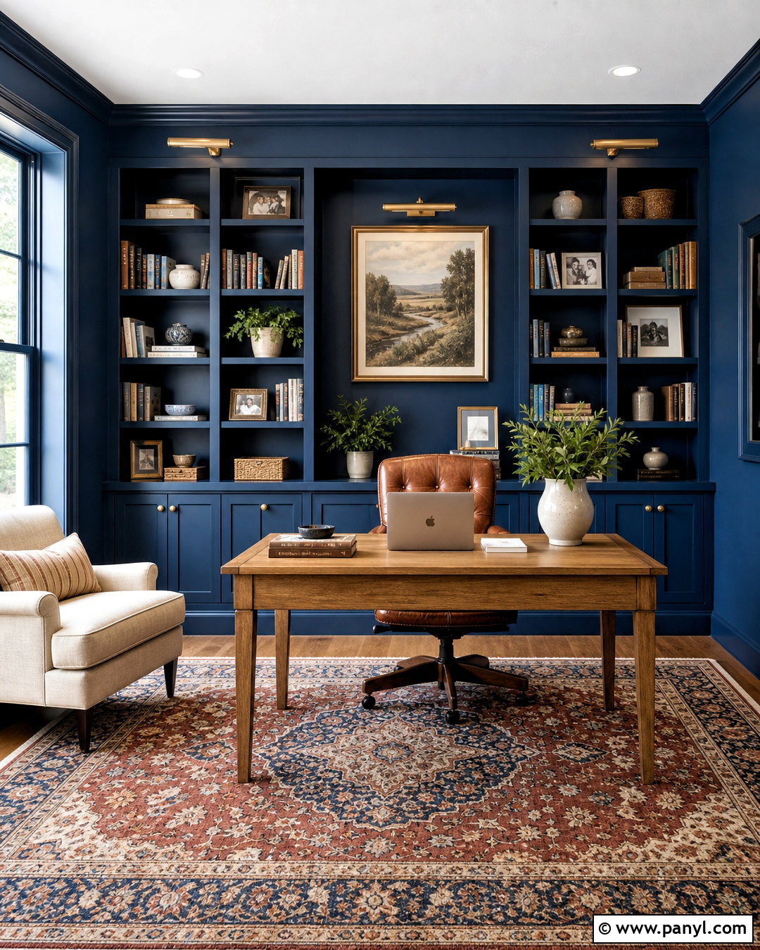 Blue Built-In Wall - 20 blue wall ideas