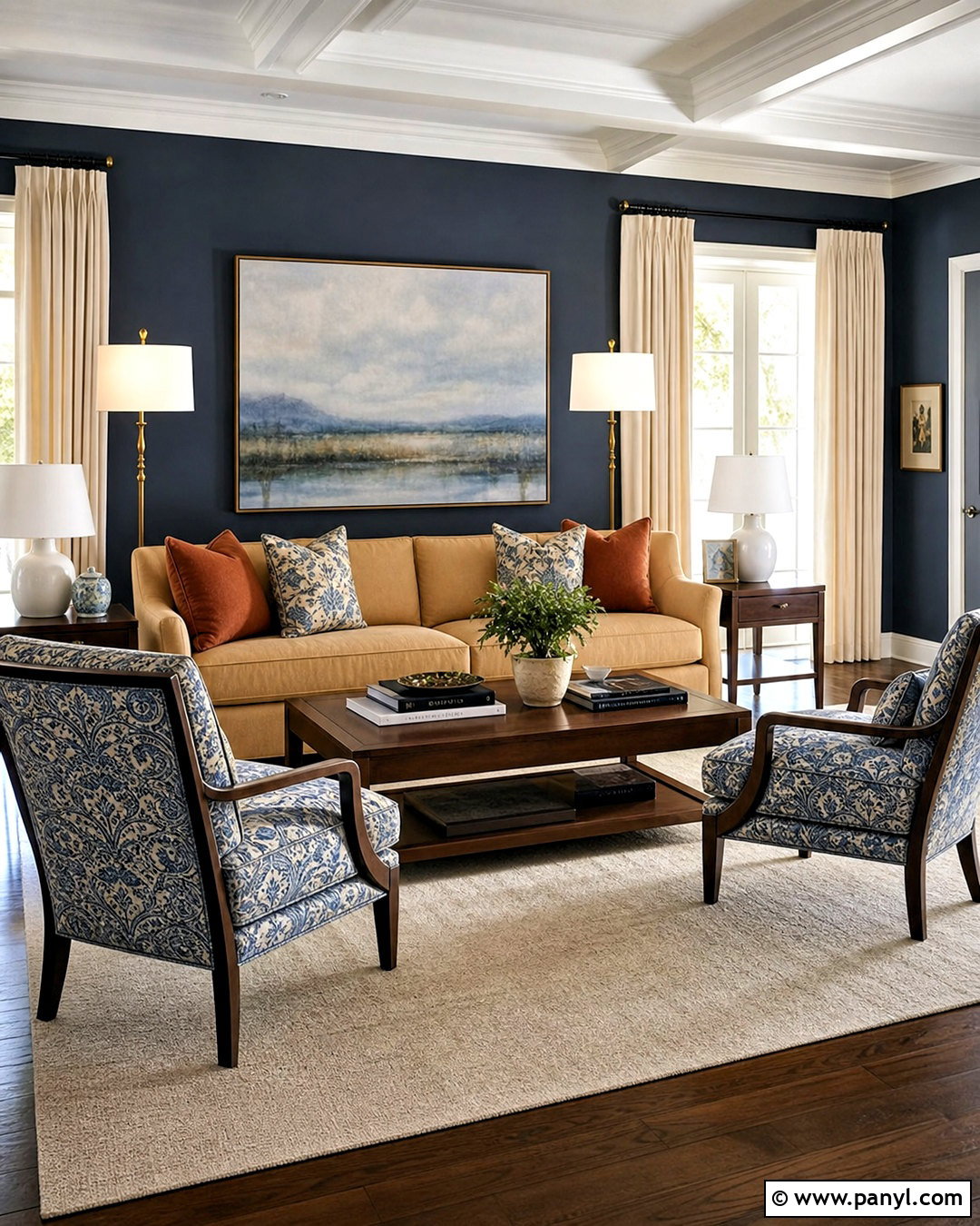 Blue Charcoal Wall Paint - 20 dark wall paint colors