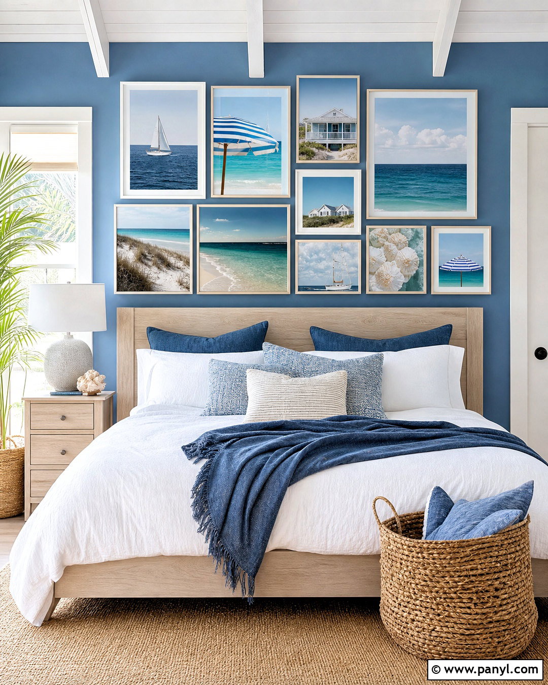 Blue Coastal Wall Collage - 20 aesthetic pictures for wall collage ideas