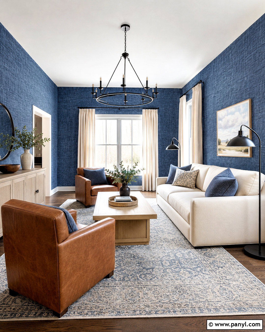 Blue Denim Textured Wallpaper Living Room - 20 blue denim wallpaper ideas