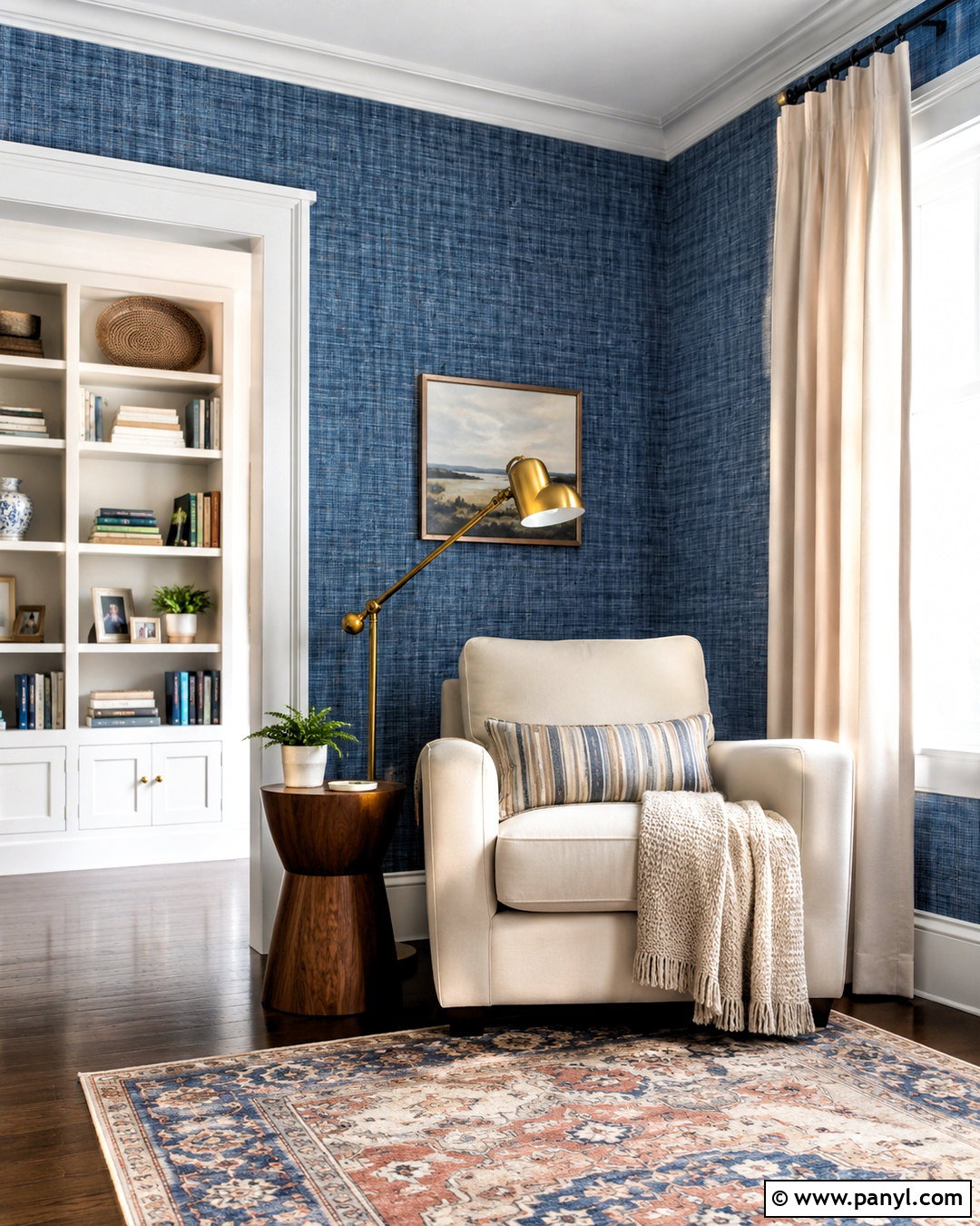 Blue Denim Wallpaper Reading Nook - 20 blue denim wallpaper ideas