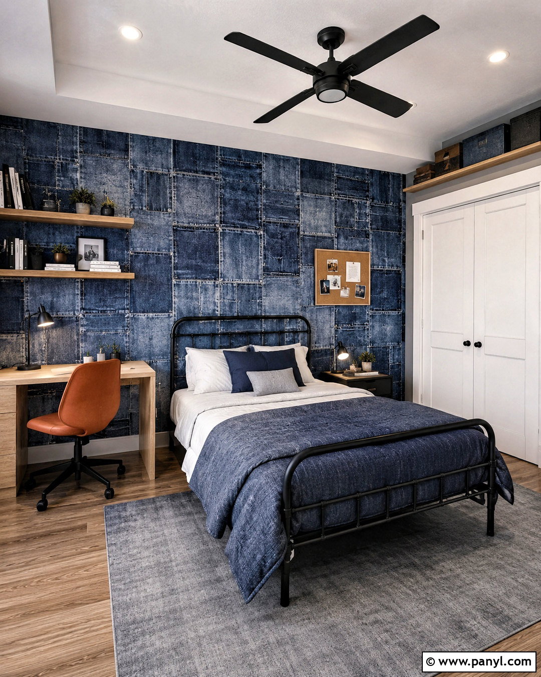 Blue Denim Wallpaper Teen Bedroom - 20 blue denim wallpaper ideas