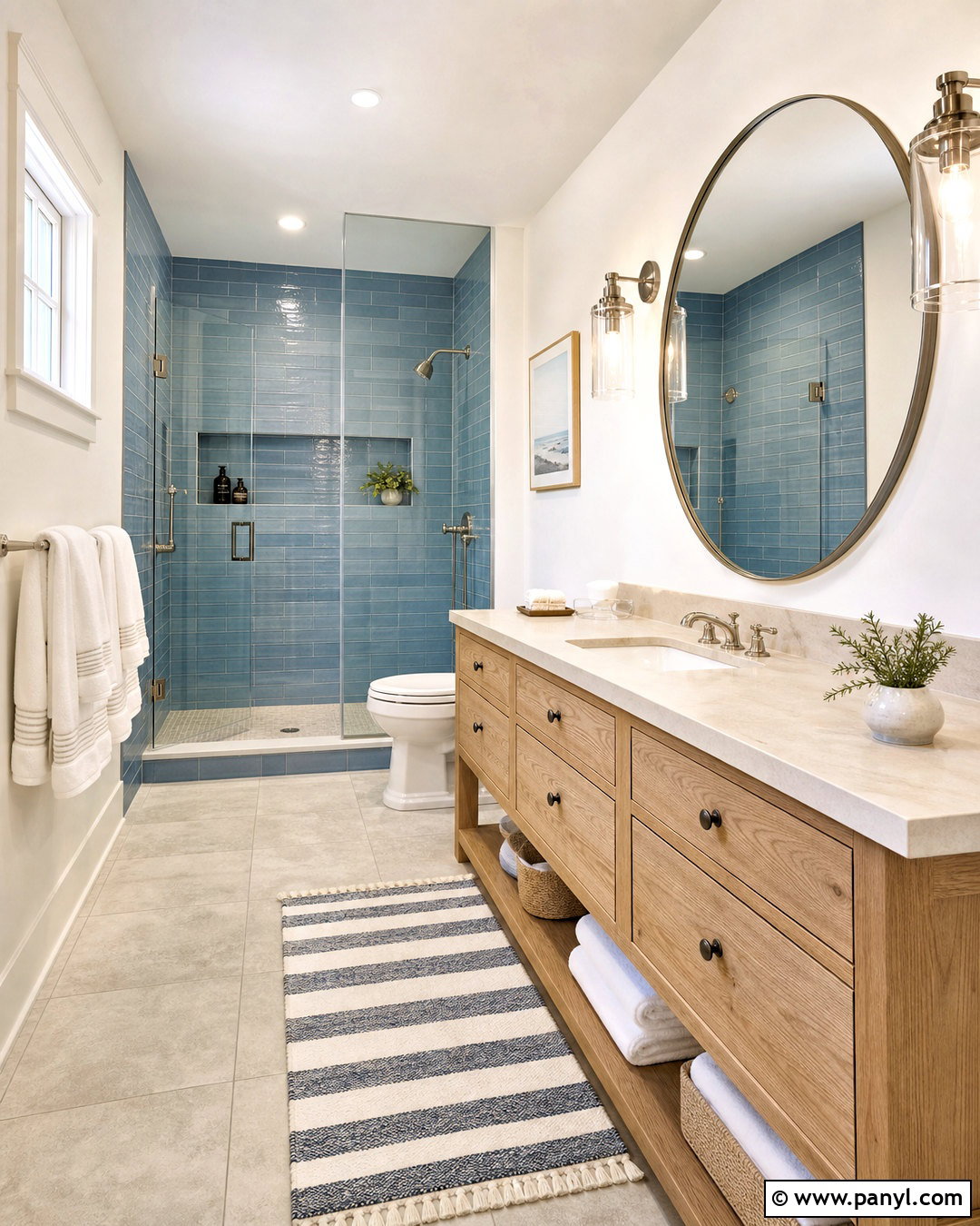 Blue Ensuite Bathroom - 20 ensuite bathroom ideas