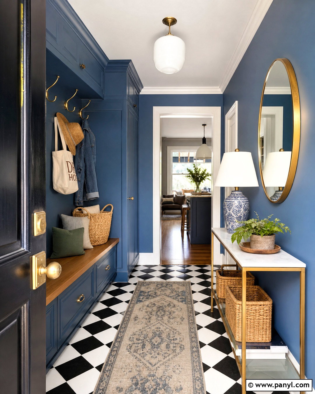 Blue Entryway - 20 blue room idea ideas