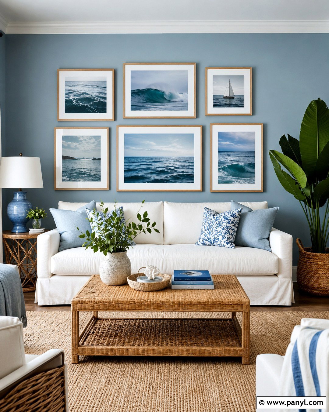 Blue Gallery Wall Photos - 20 Gallery Wall Color Photos