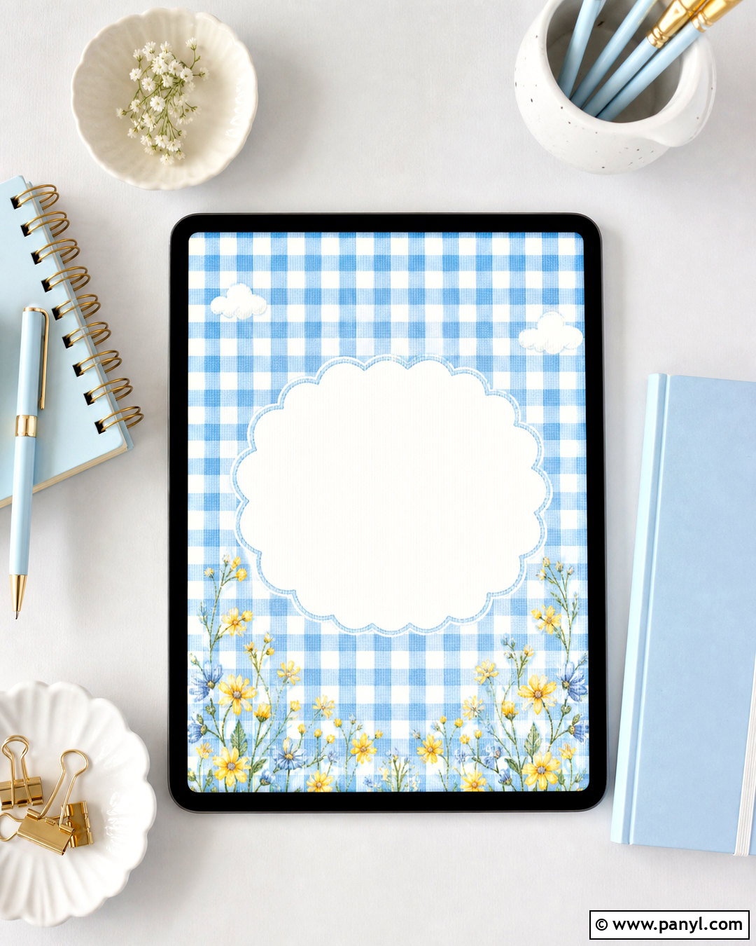 Blue Gingham Background - 20 gingham background aesthetic ideas