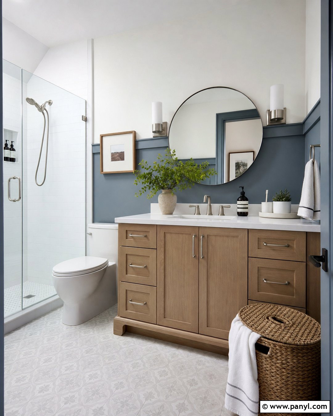 Blue Gray 34 Painted Bathroom - 25 34 Painted Wall ideas