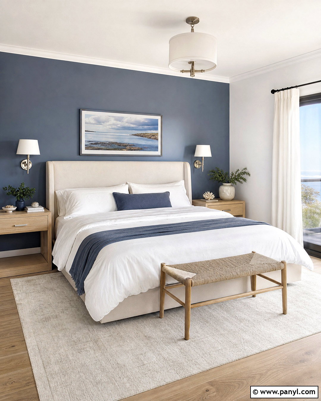 Blue Gray Accent Wall Bedroom - 20 gray accent wall bedroom ideas