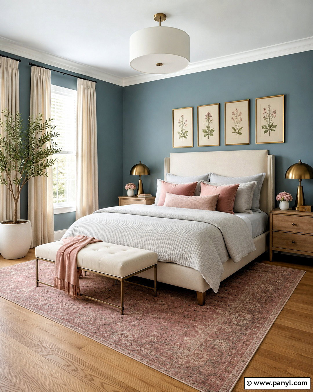 Blue Gray And Blush Bedroom - 20 blue gray bedroom colors