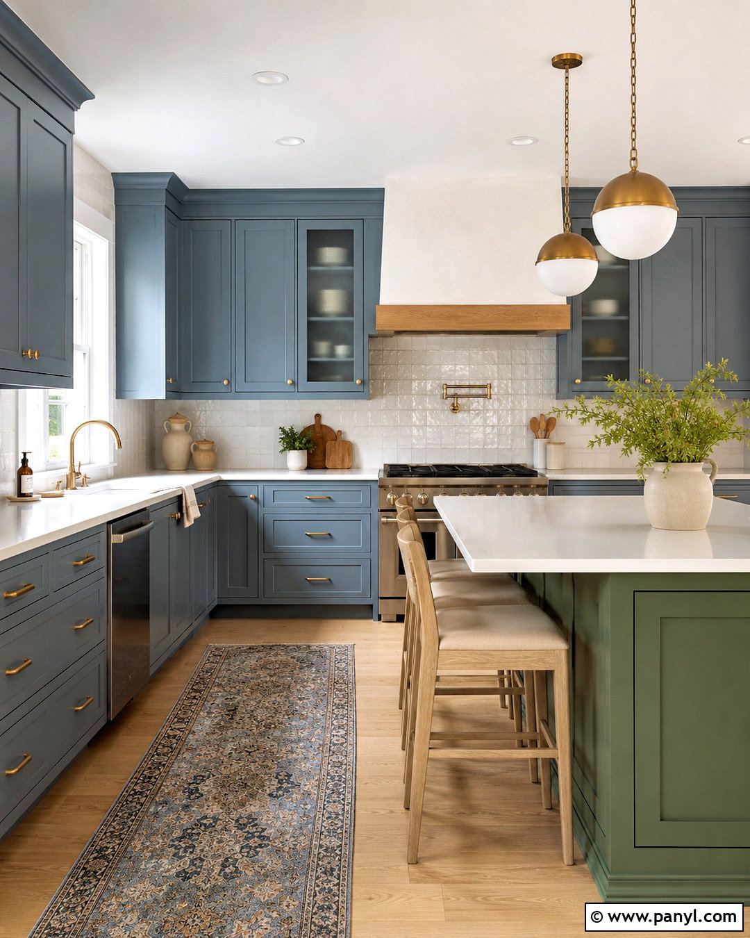 Blue Gray And Sage Green Kitchen - 20 blue and green color scheme ideas