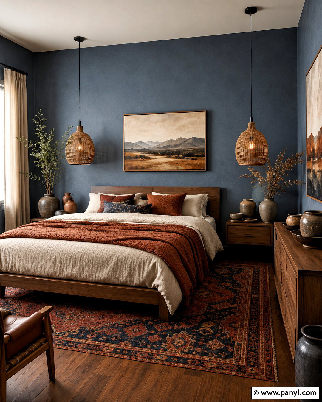 Blue Gray And Terracotta Bedroom - 20 blue gray bedroom colors