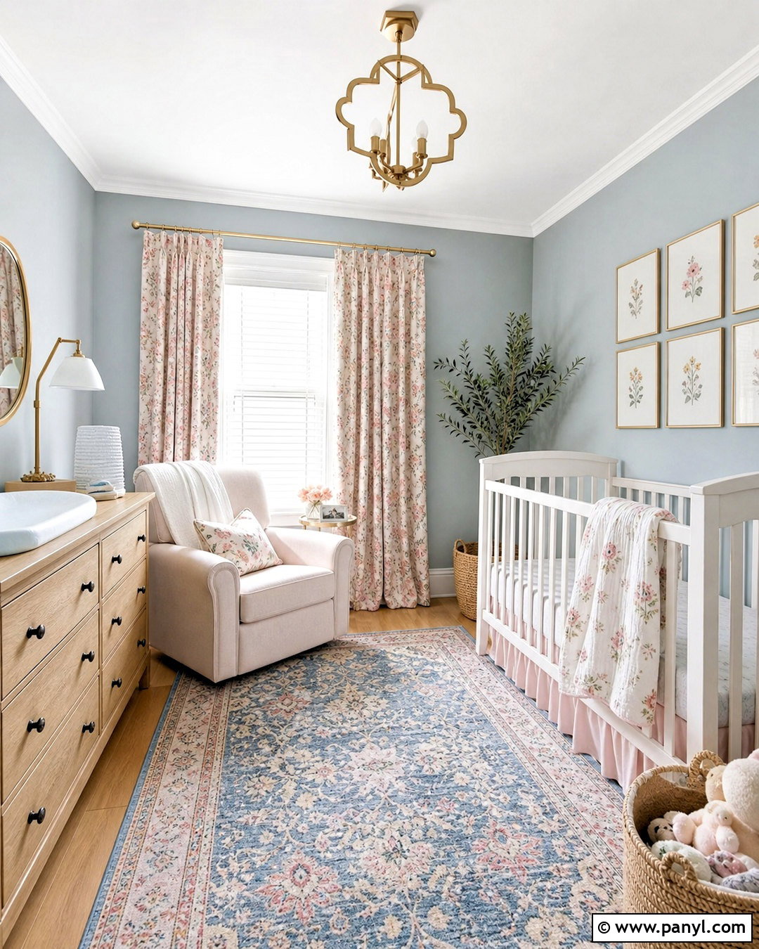 Blue Gray Baby Girl Room - 20 baby girl room paint ideas