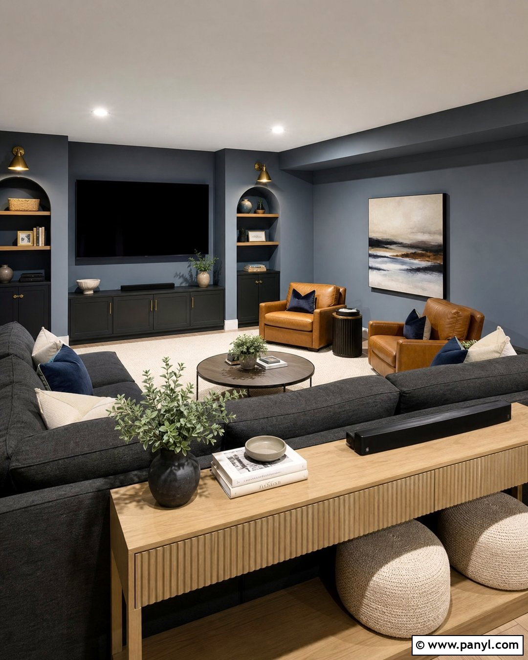 Blue Gray Basement Color - 20 Nice Basement Colors