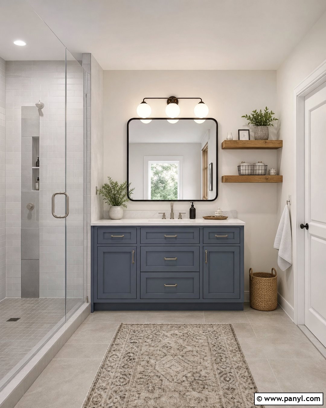 Blue Gray Bathroom Vanity - 35 painted bathroom vanity colors