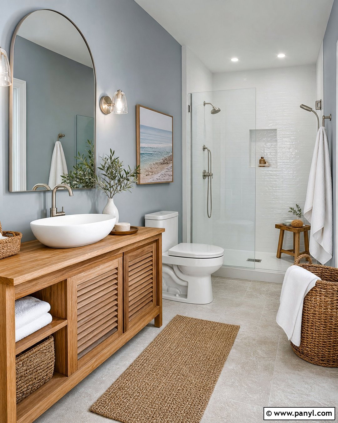 Blue Gray Bathroom Walls - 20 Gray Bathroom Wall Color Ideas