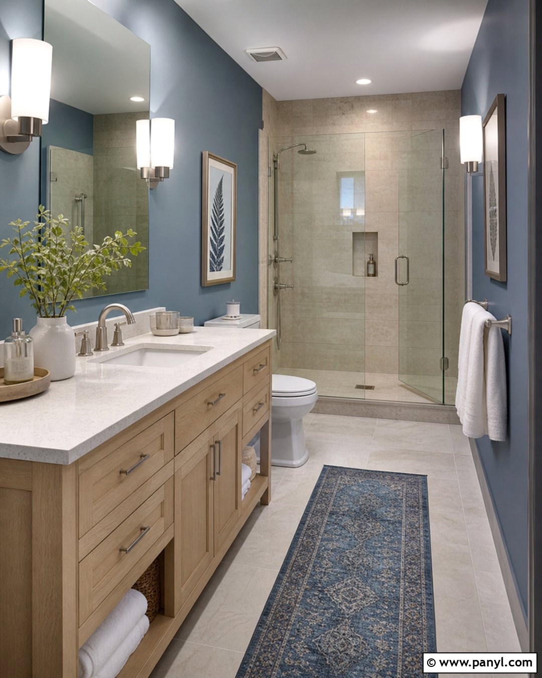 Blue Gray Bathroom Walls - 35 Blue Bathroom Walls