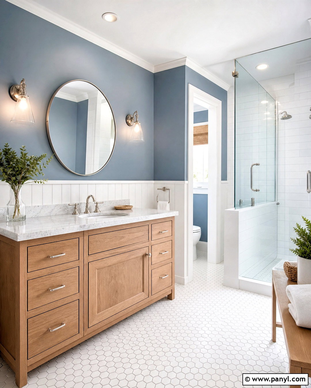 Blue Gray Bathroom Walls - 20 blue wall design ideas