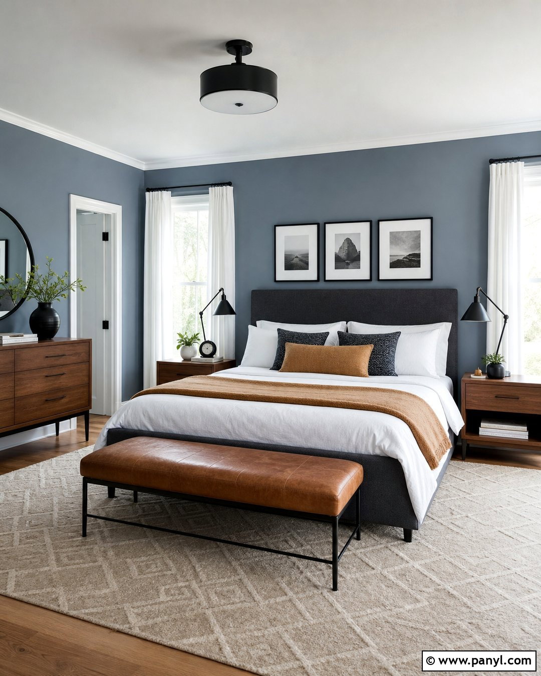 Blue Gray Bedroom - 30 blue wall colors bedroom ideas