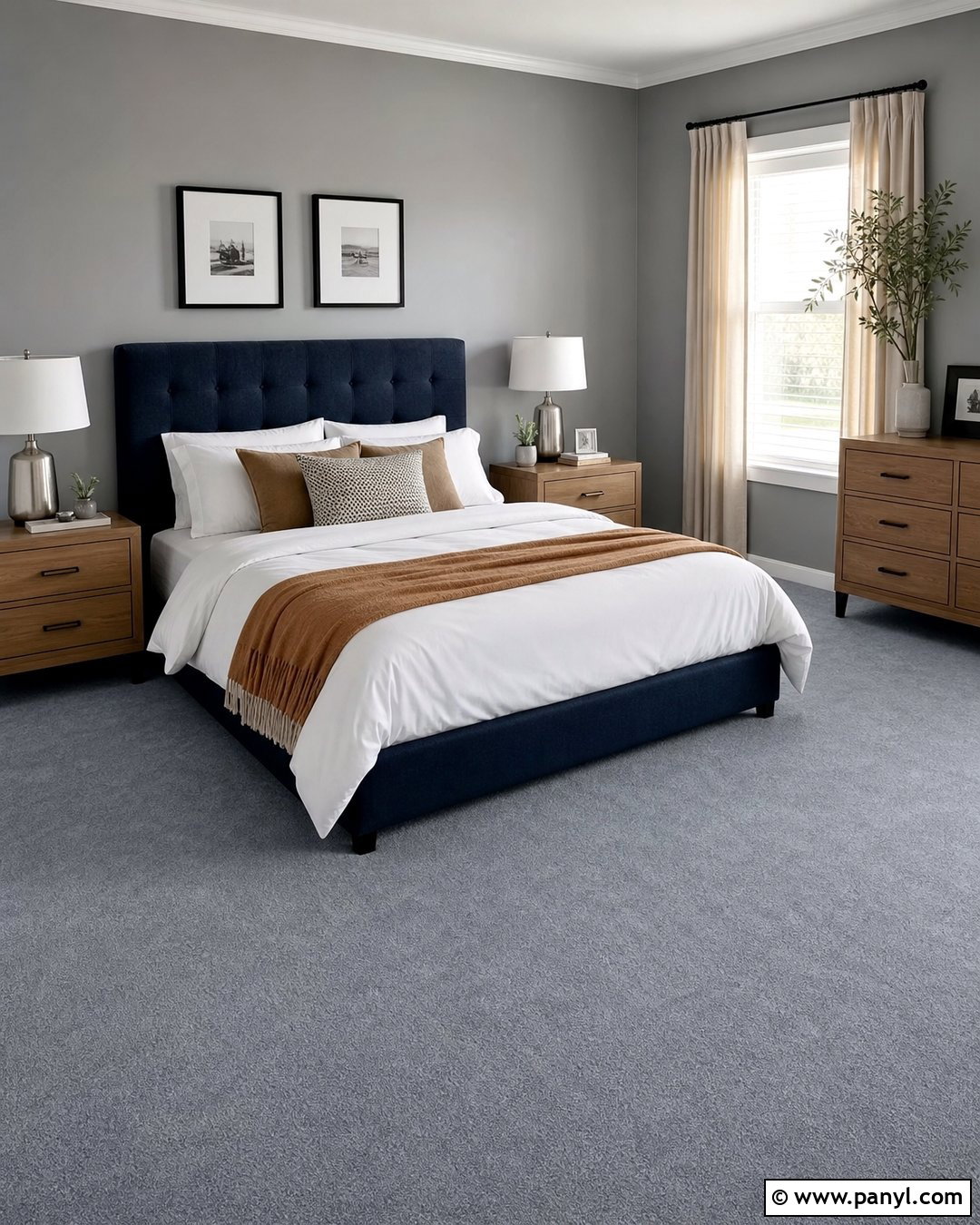 Blue-Gray Carpet With Gray Walls - 30 Carpet Colors With Gray Walls