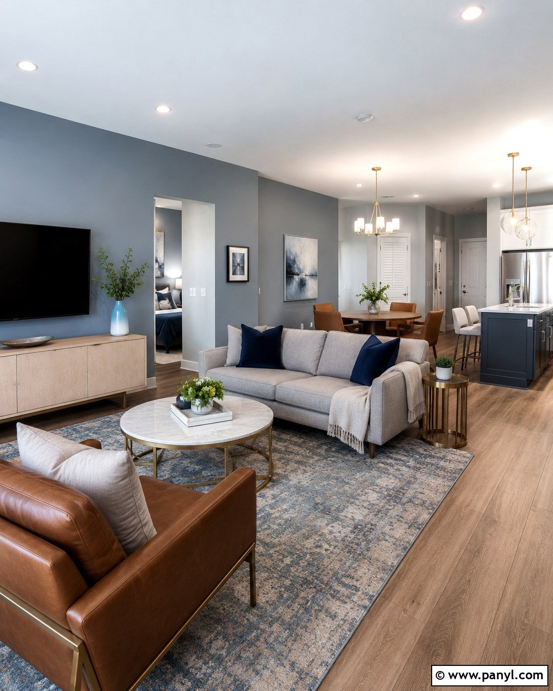 Blue Gray Condo Wall Color - 20 Condo Wall Colors