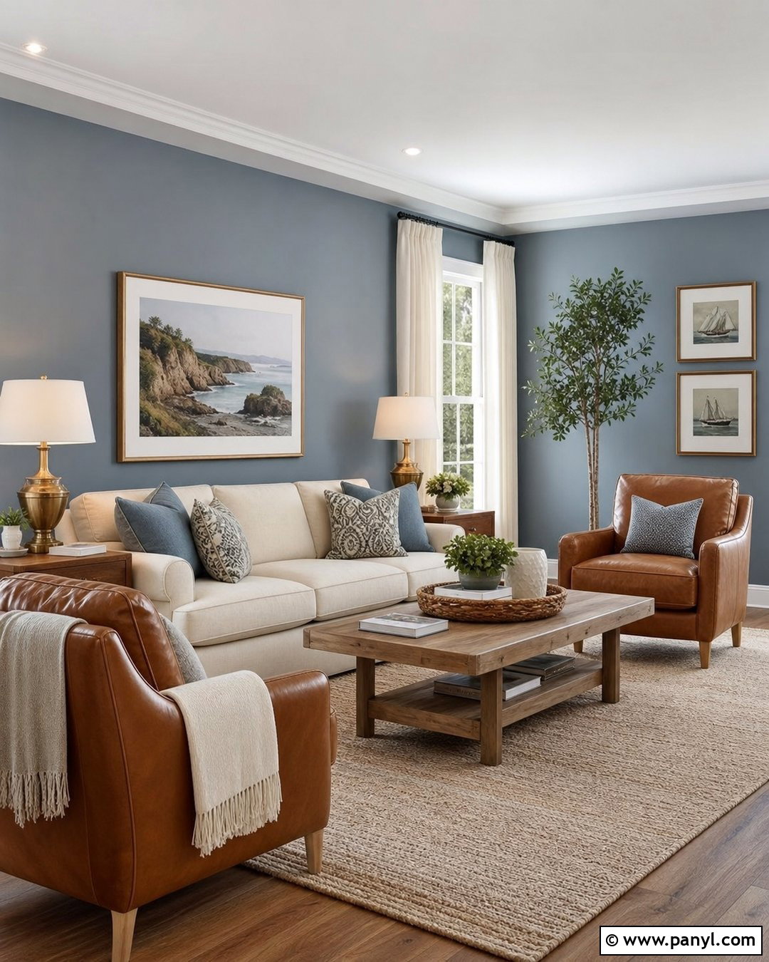 Blue Gray Drawing Room Walls - 30 drawing room wall color ideas