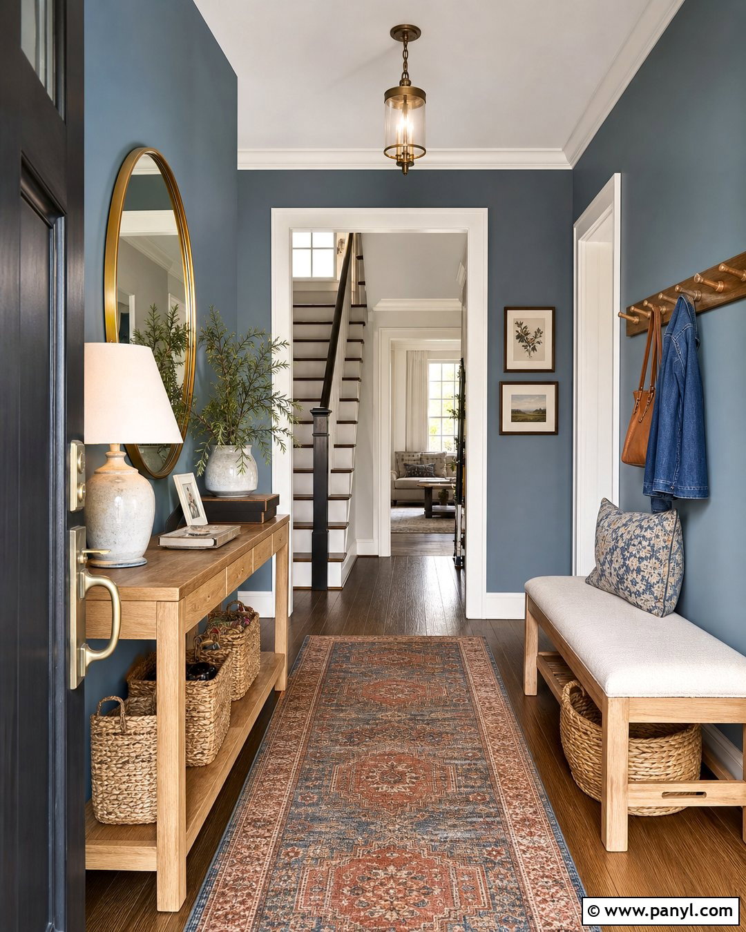Blue Gray Entryway Walls - 30 blue gray walls