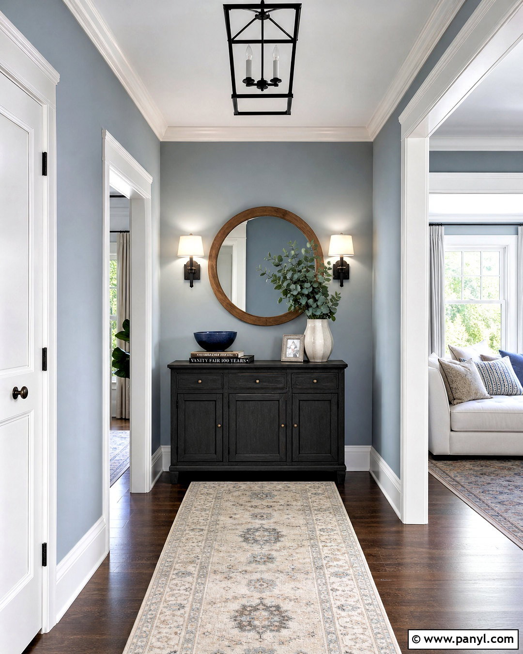 Blue Gray Entryway Walls - 20 entryway wall color ideas