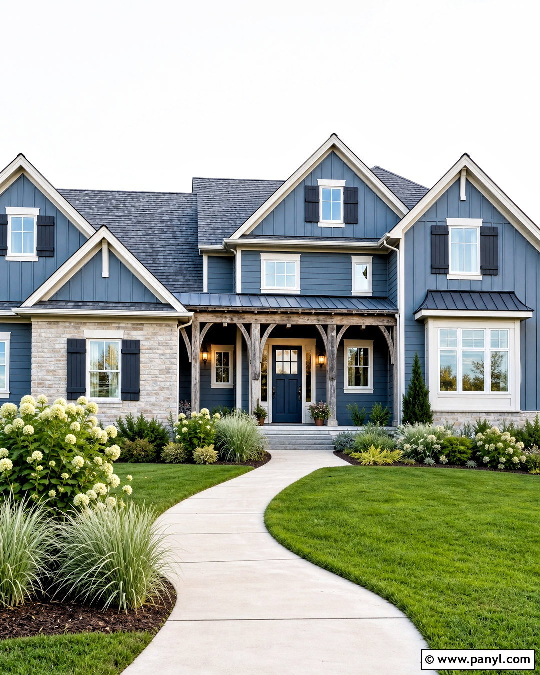 Blue Gray Farmhouse Exterior - 20 exterior farmhouse paint colors