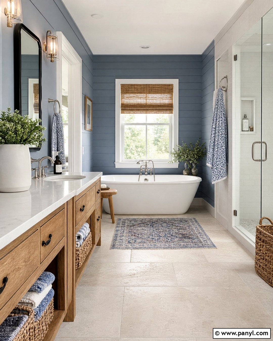 Blue Gray Farmhouse Walls - 35 Farmhouse Wall Colors