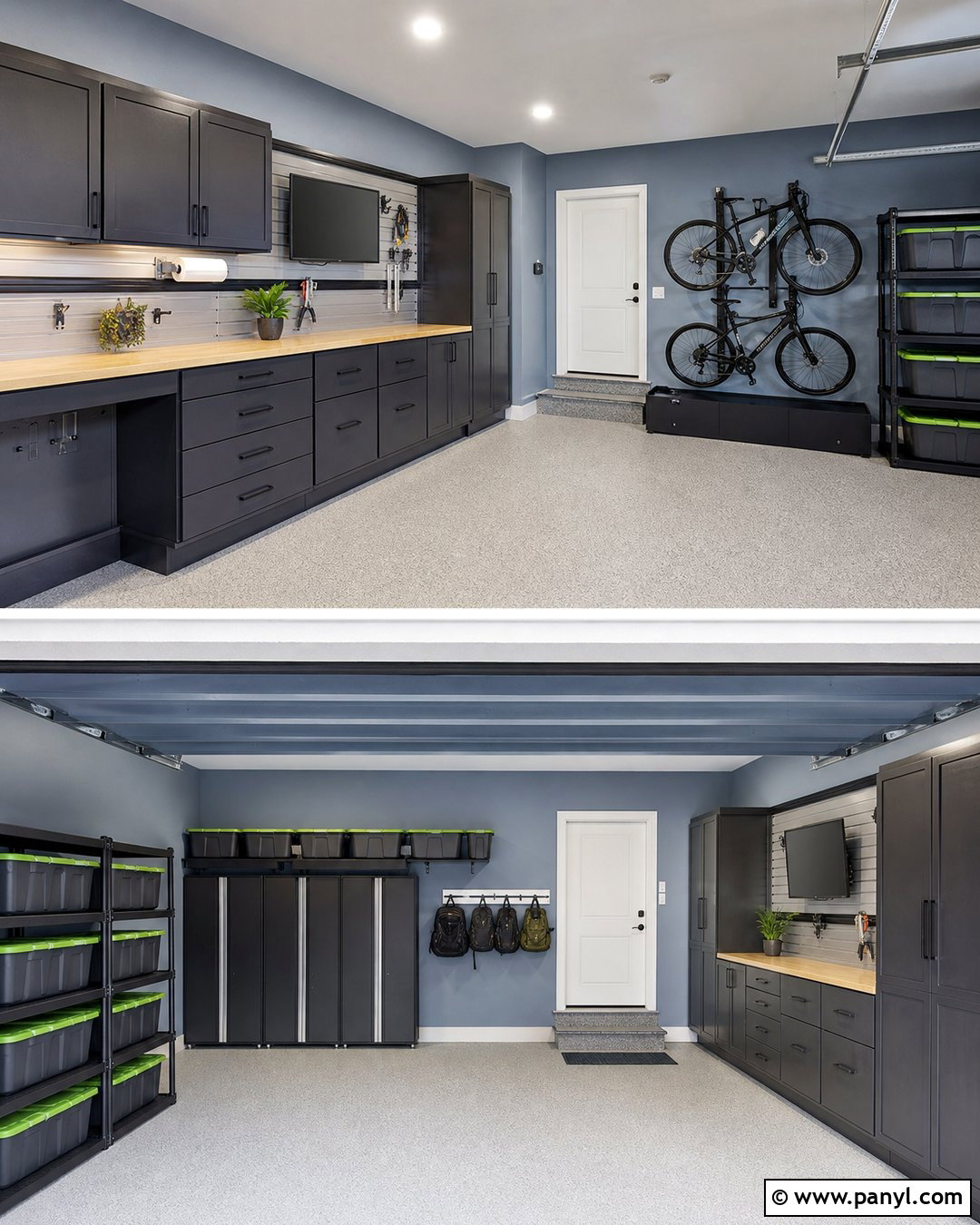 Blue Gray Garage Walls - 35 Garage Walls Paint Colors
