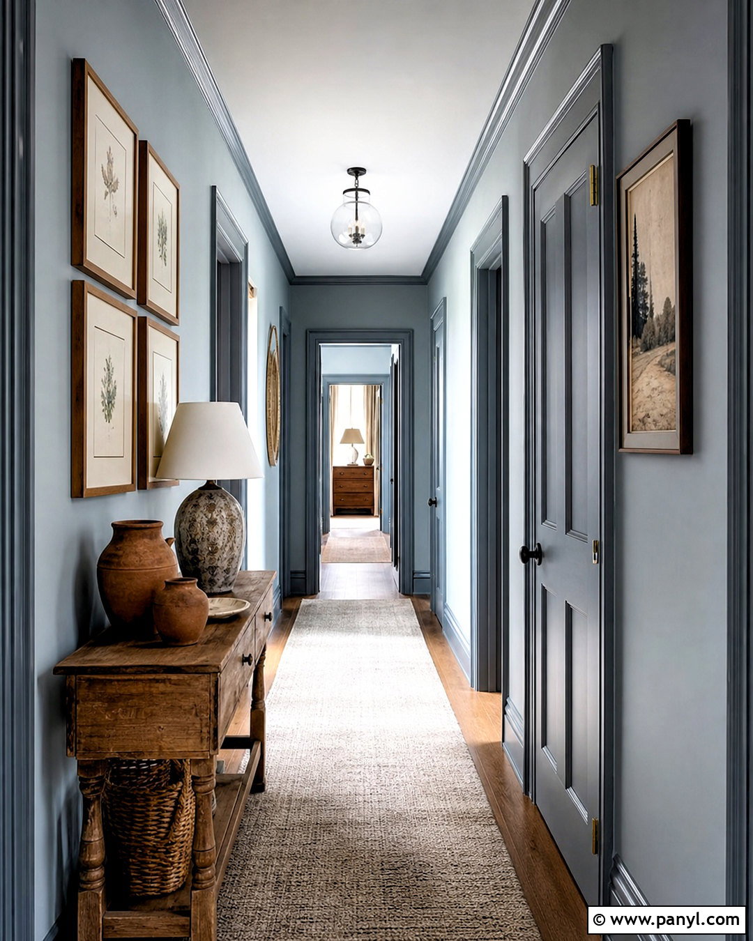 Blue Gray Hallway Wall Paint - 20 interior wall paint ideas