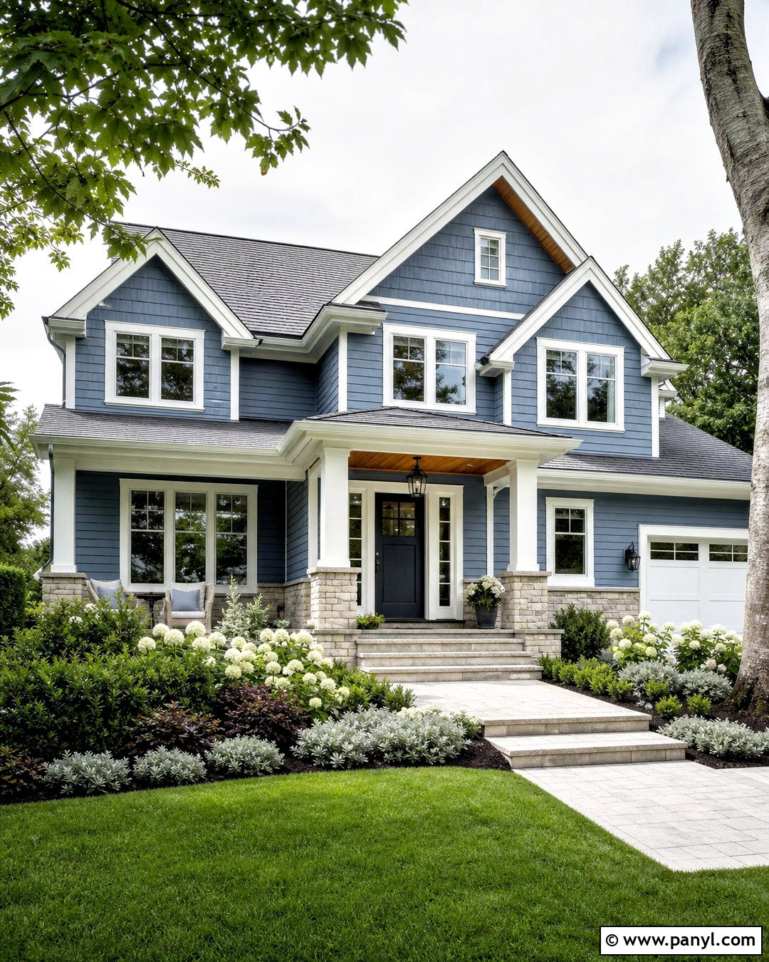 Blue Gray House Color - 20 modern house colors