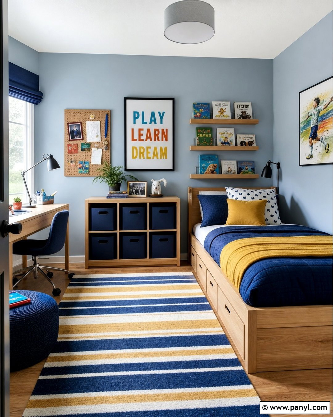 Blue Gray Kids Bedroom Walls - 30 blue gray walls