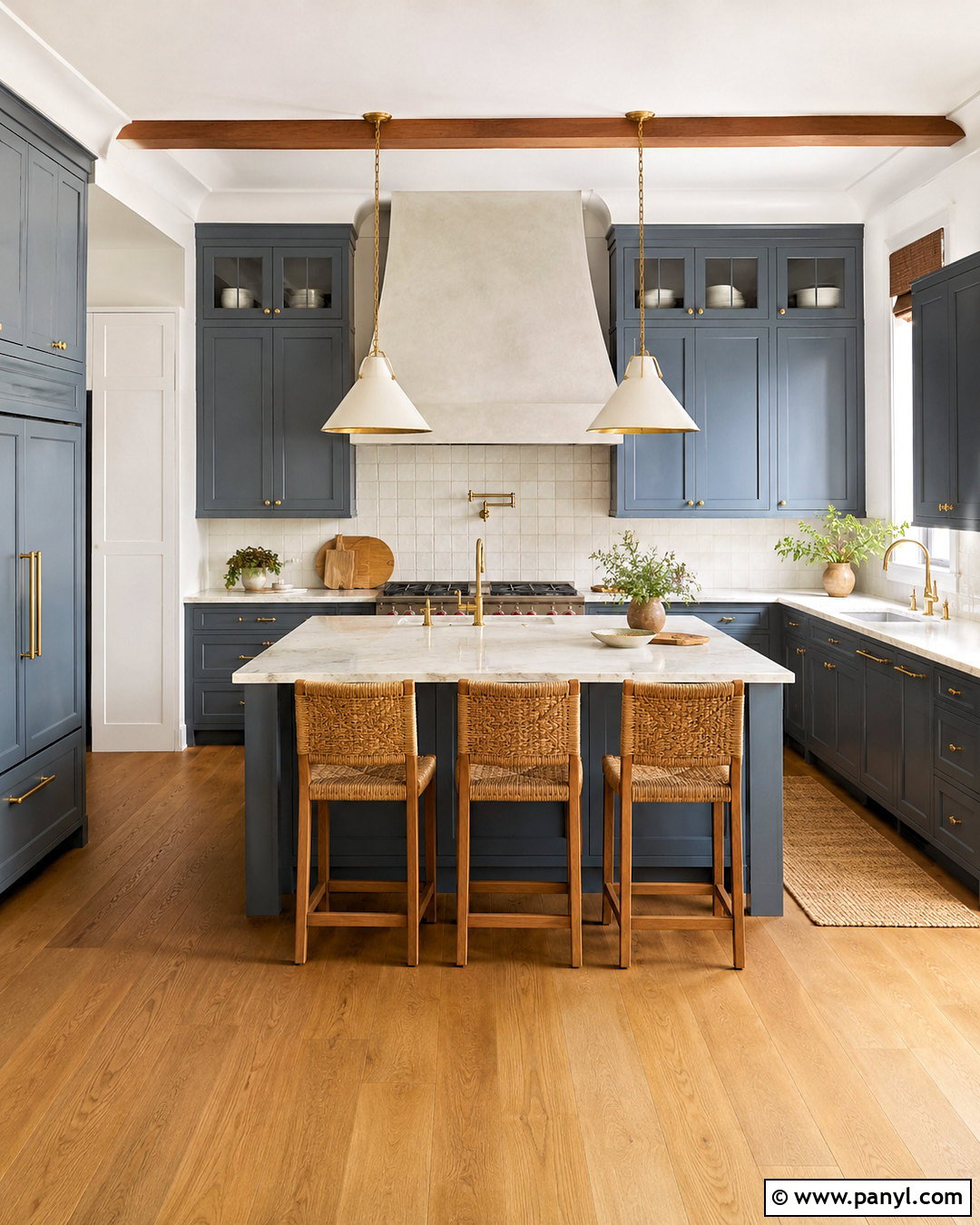 Blue Gray Kitchen Cabinets With Brass Hardware - 20 blue gray kitchen cabinets