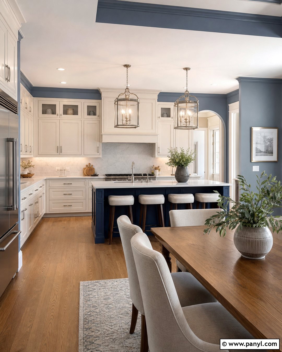 Blue Gray Kitchen Wall Colour - 45 kitchen wall colour ideas