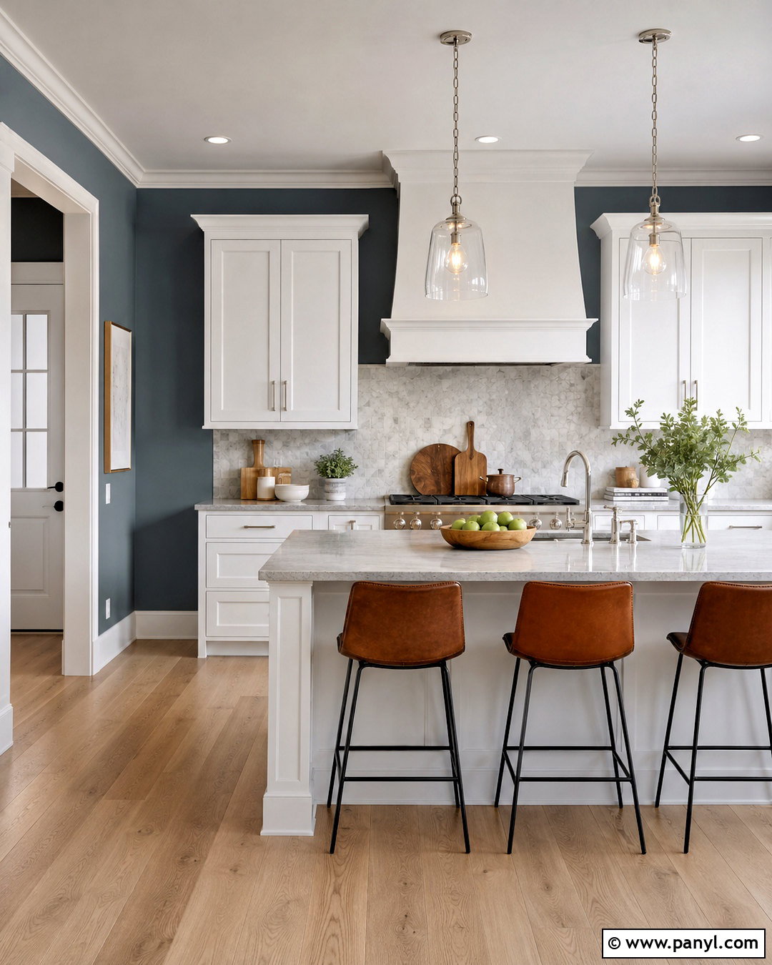 Blue-Gray Kitchen Walls - 20 What Is The Best Color For Kitchen Walls