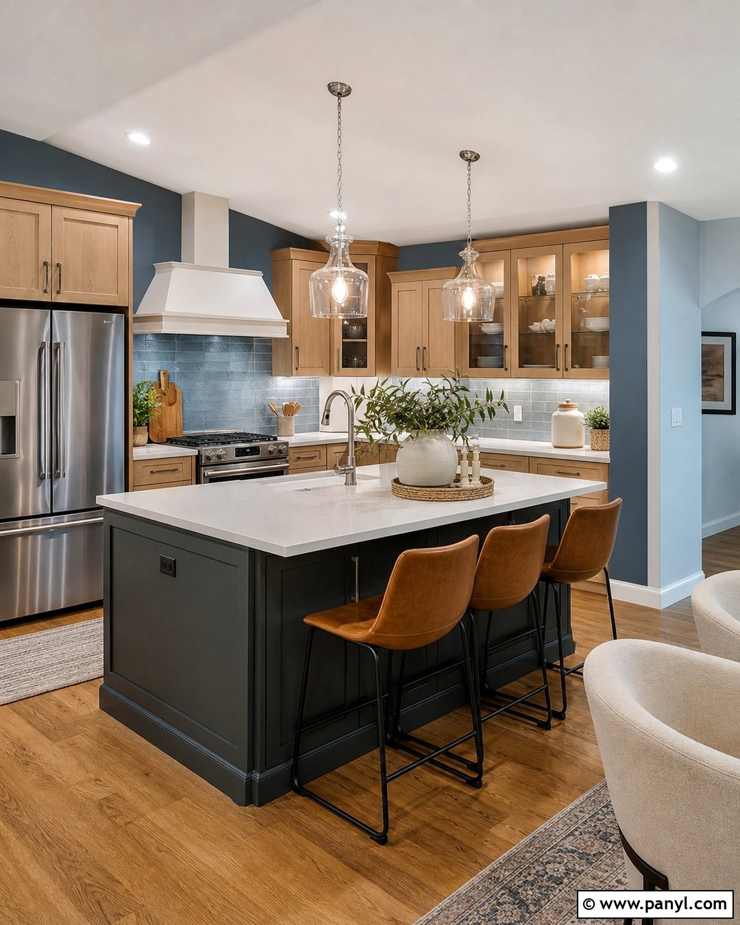 Blue Gray Kitchen Walls - 35 Kitchen Color Ideas For Walls