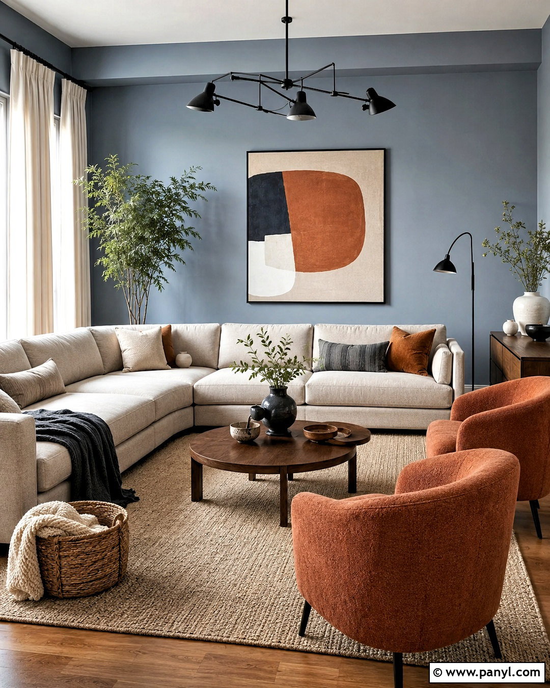 Blue Gray Living Room - 20 interior design living room colors