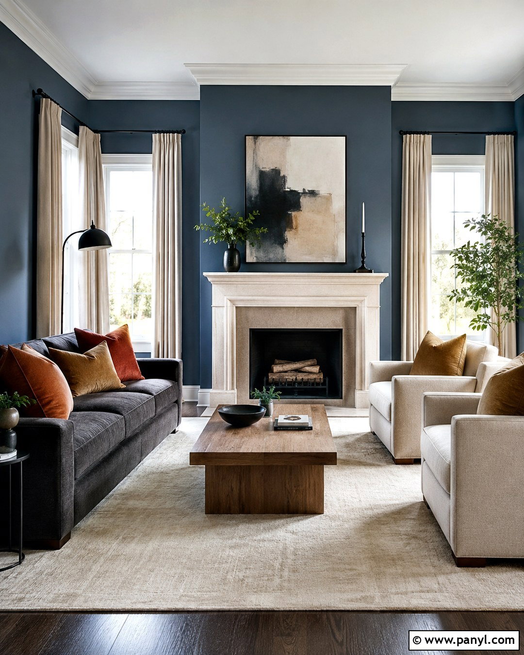 Blue Gray Living Room Walls - 20 Shades Of Blue For Walls