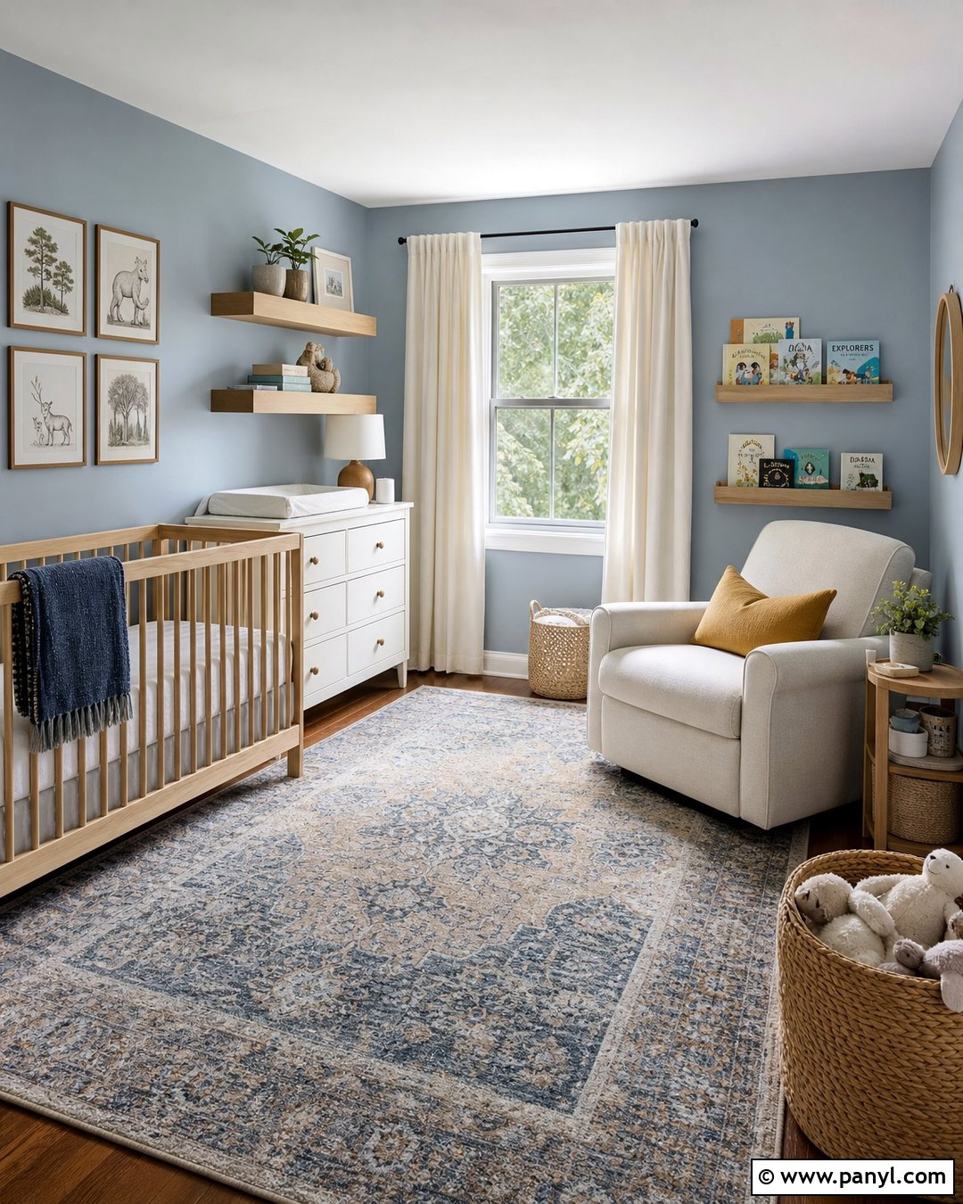 Blue Gray Nursery Walls - 30 blue gray walls