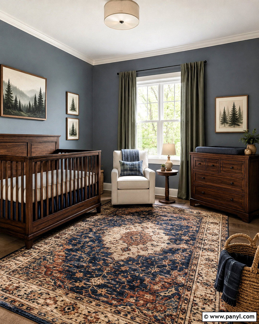 Blue Gray Nursery Walls - 20 Woodland Nursery Wall Color Ideas